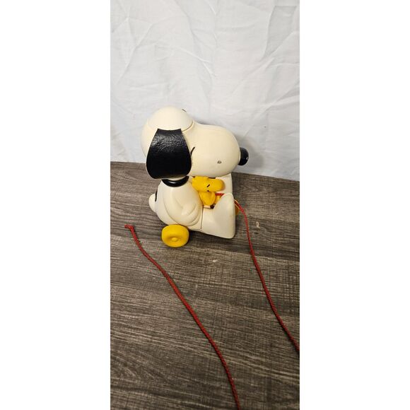Vintage Snoopy and Woodstock Pull Toy -- ITEM #3361 - Picture 9 of 11